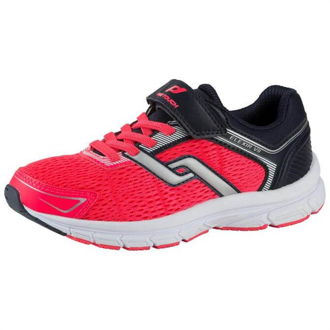 PRO TOUCH Junior Elexir 7 Velcro Running Shoe- Navy/Pink